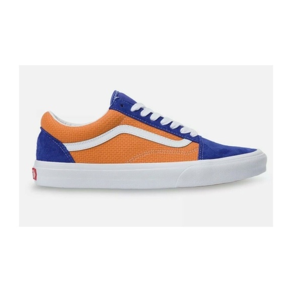 Vans Old Skool Low Mens Lifestyle Skate Shoes Blue Apricot VN0A4U3BWTJ NEW Sz 8 - Picture 2 of 6